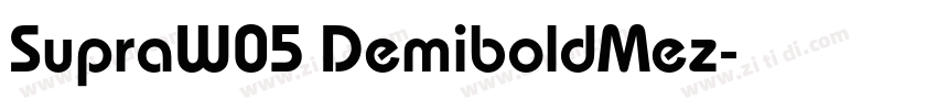 SupraW05 DemiboldMez字体转换